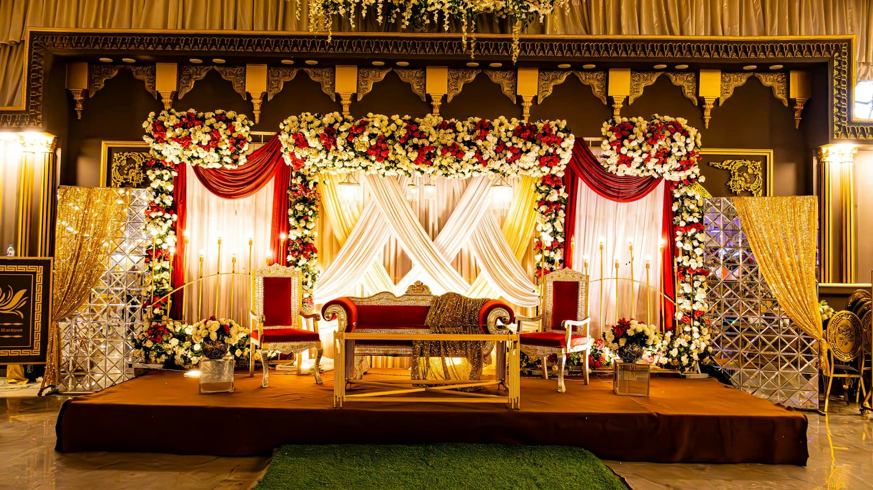 Dholki and bridal shower setup