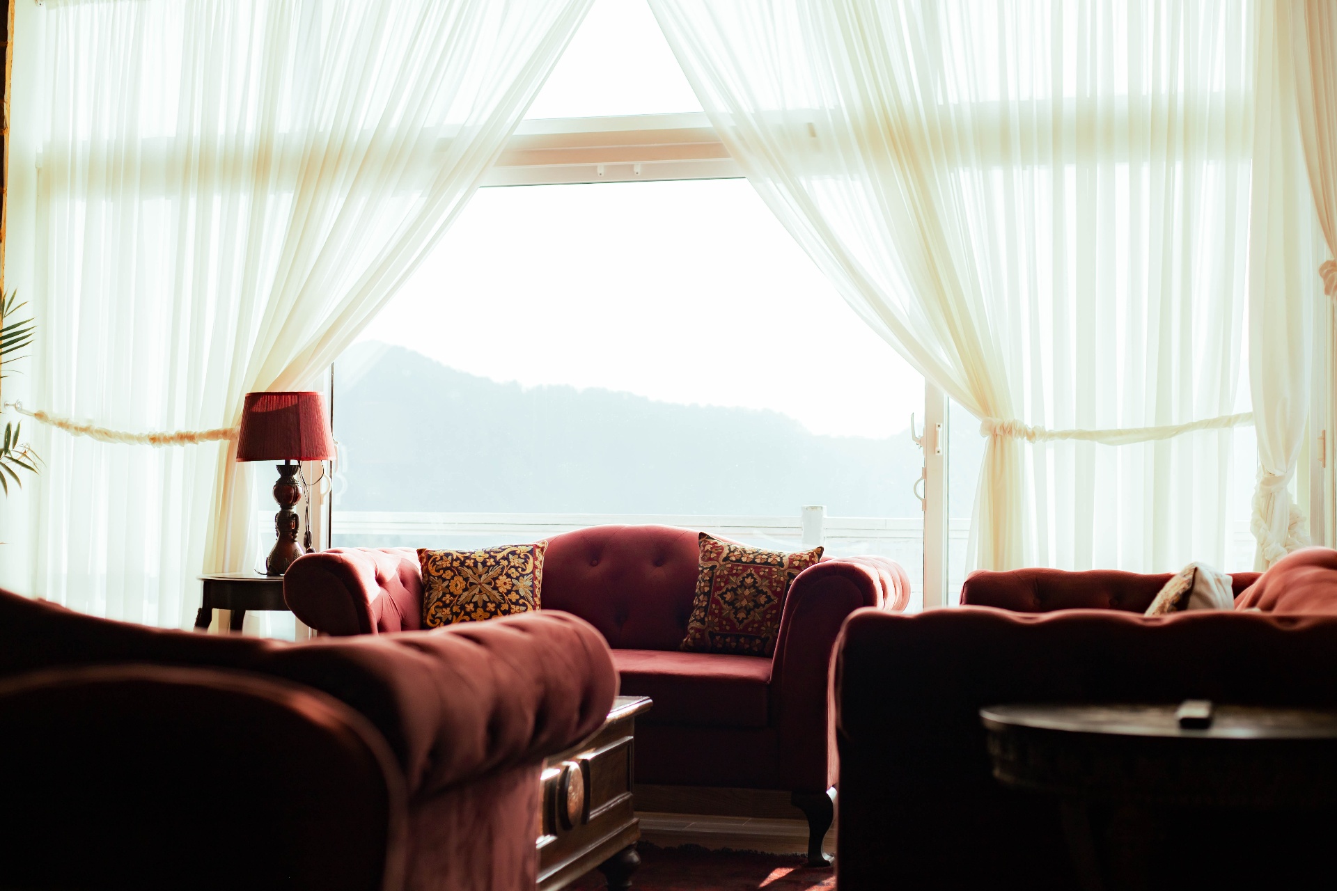 Private luxury lounge and living space with mountain views at Himalaya Premium Villas Bhurban